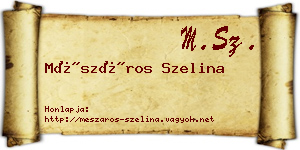 Mészáros Szelina névjegykártya